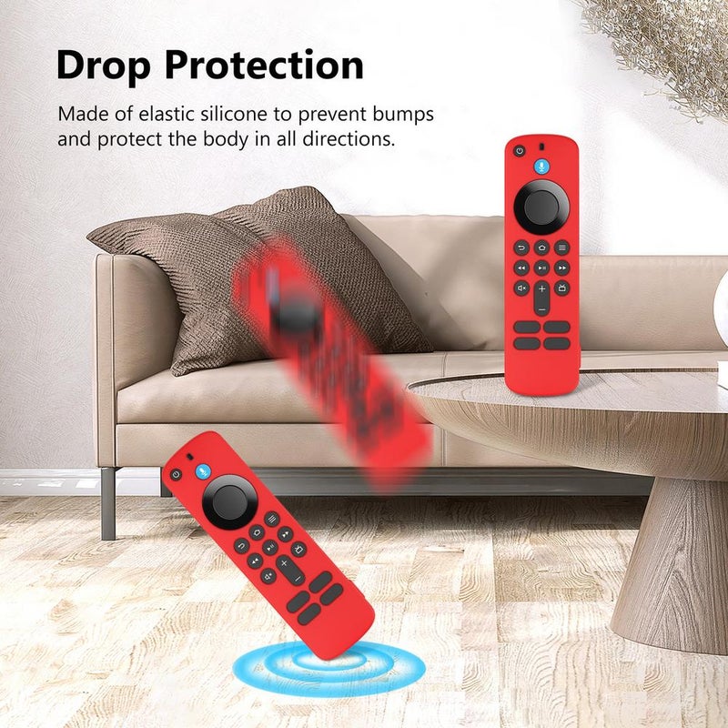 Fire Stick Remote Cover, Fire TV Stick Remote Control Case, Remote Control Silicone Protective Case For Fire TV Stick HD/4K (Luminous Blue) - Image 5